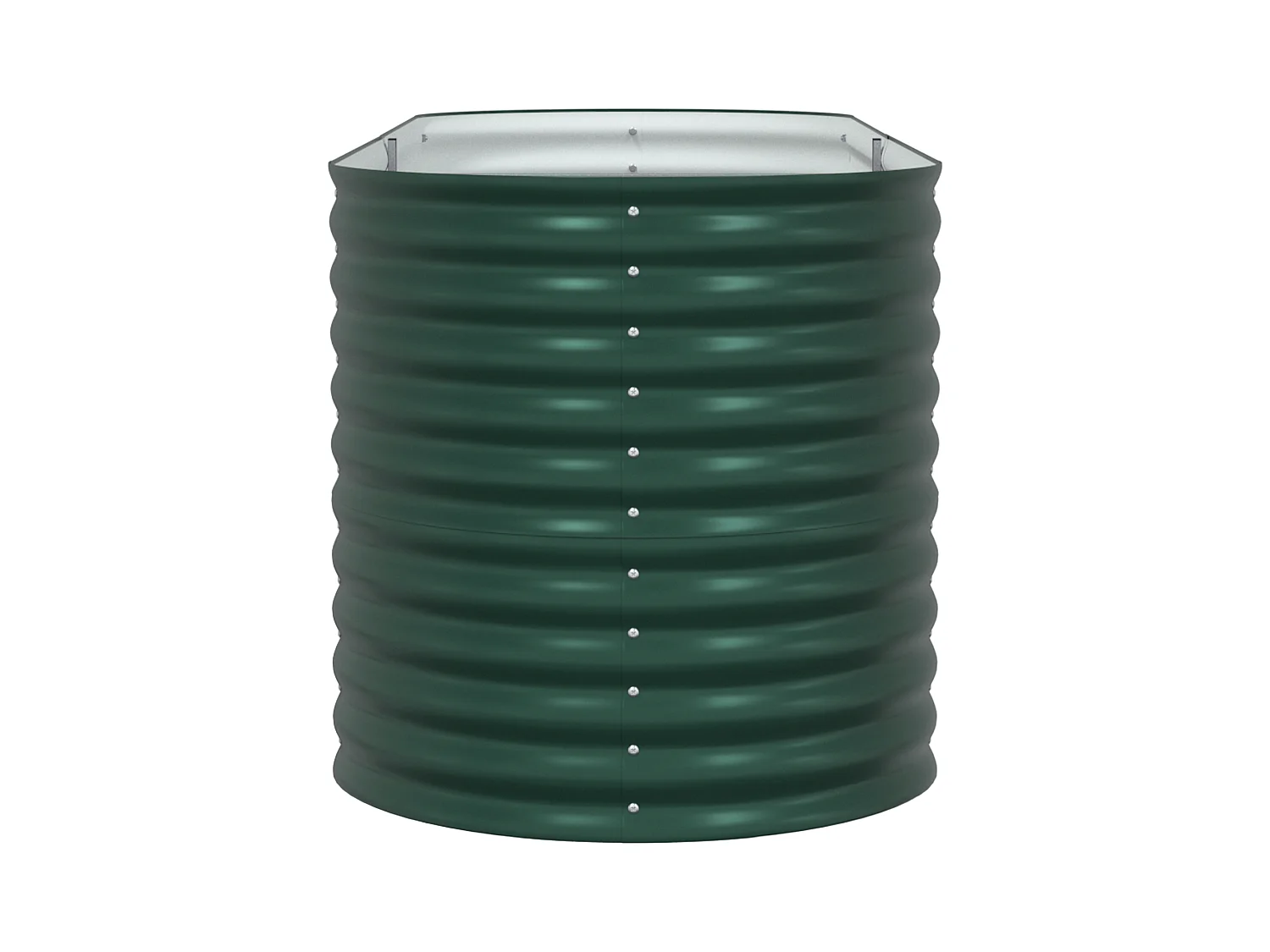 Jardinière en hauteur Verte 240x80x81 cm en acier galvanisé