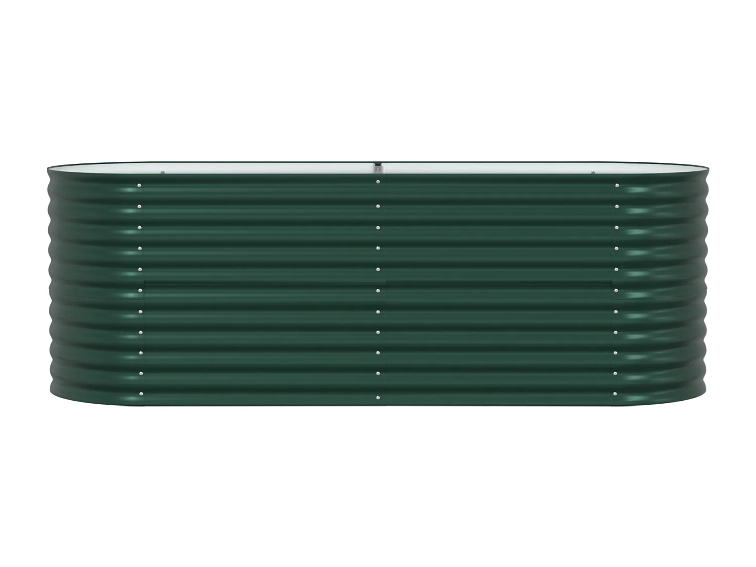 Jardinière en hauteur Verte 240x80x81 cm en acier galvanisé