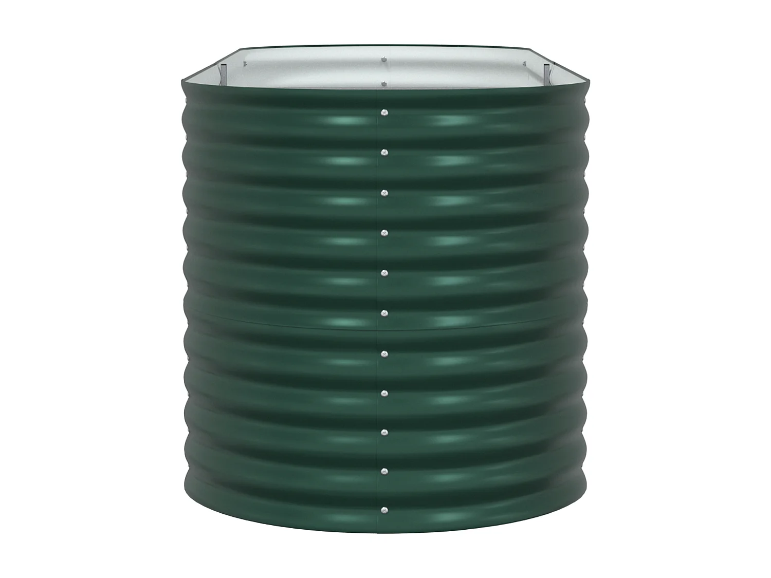 Jardinière en hauteur Verte 240x80x81 cm en acier galvanisé