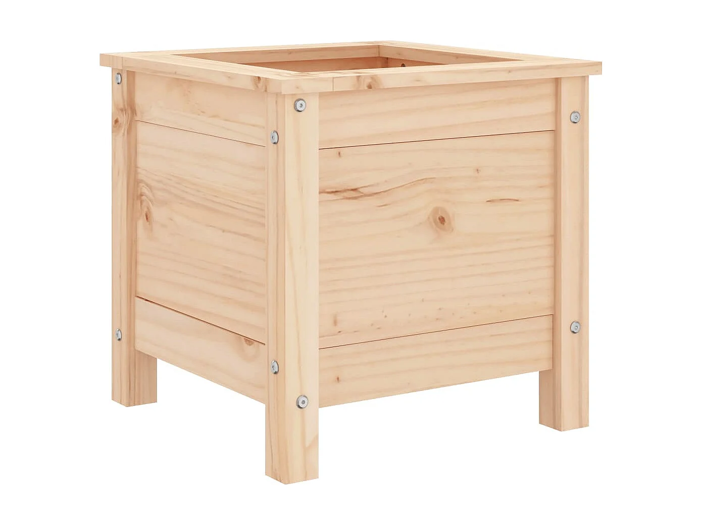 Jardinière 40x40x39 cm bois de pin massif