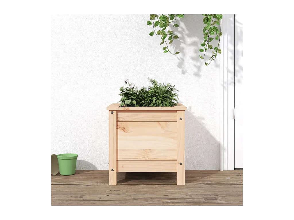 Jardinière 40x40x39 cm bois de pin massif