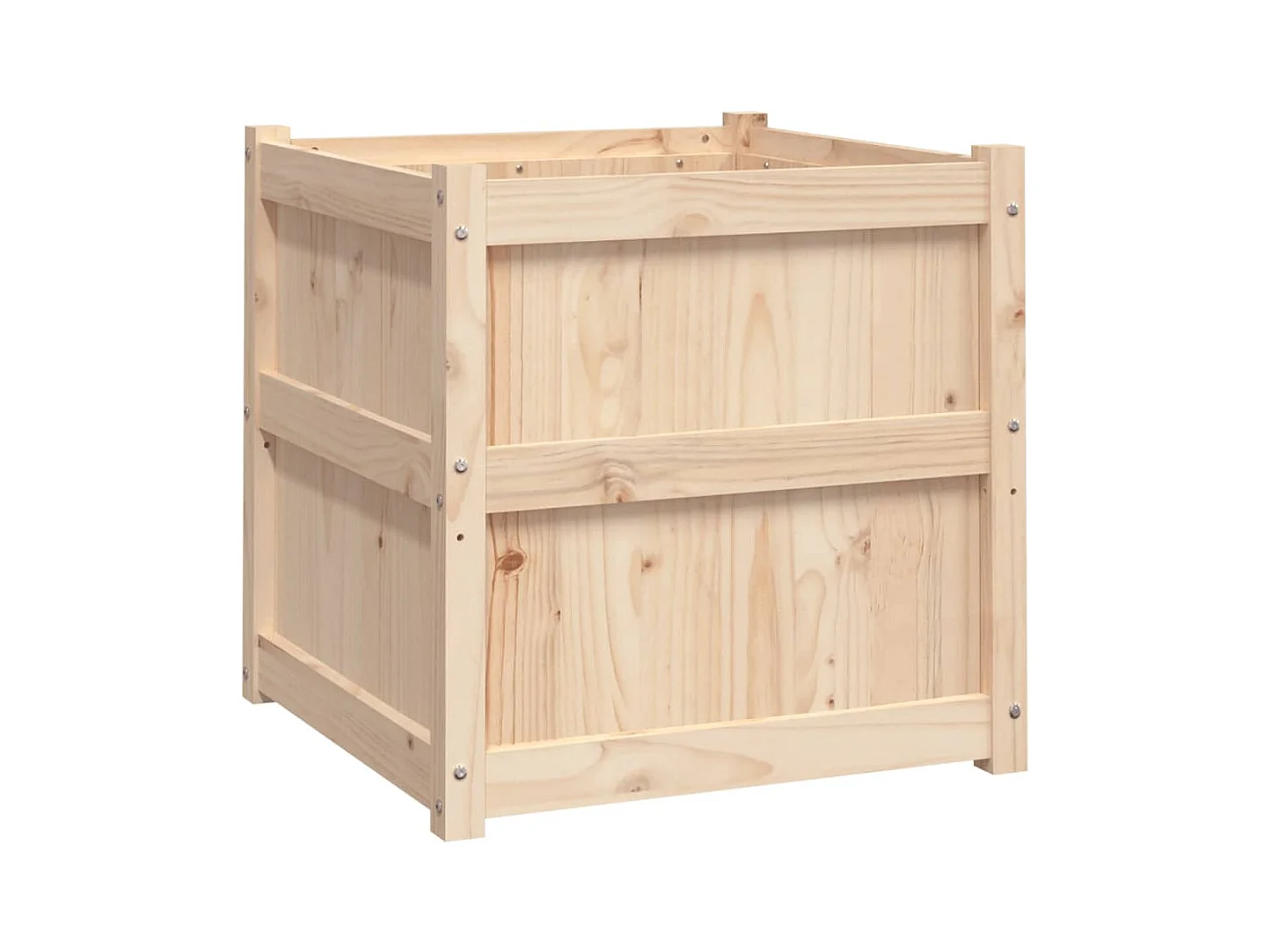 Jardinière d'extérieur 60x60x60 cm bois de pin massif