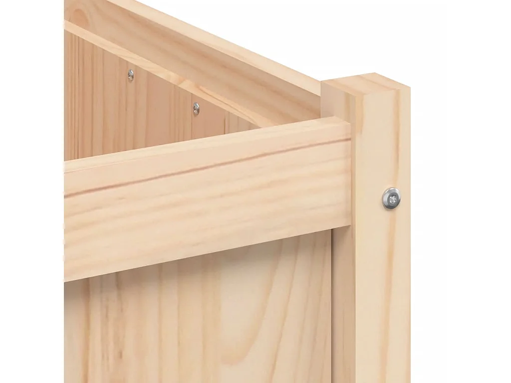 Jardinière d'extérieur 60x60x60 cm bois de pin massif