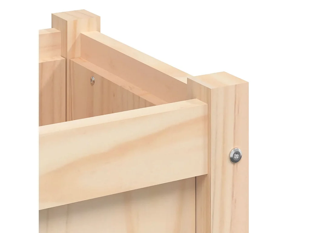 Jardinière 150x50x70 cm bois de pin massif