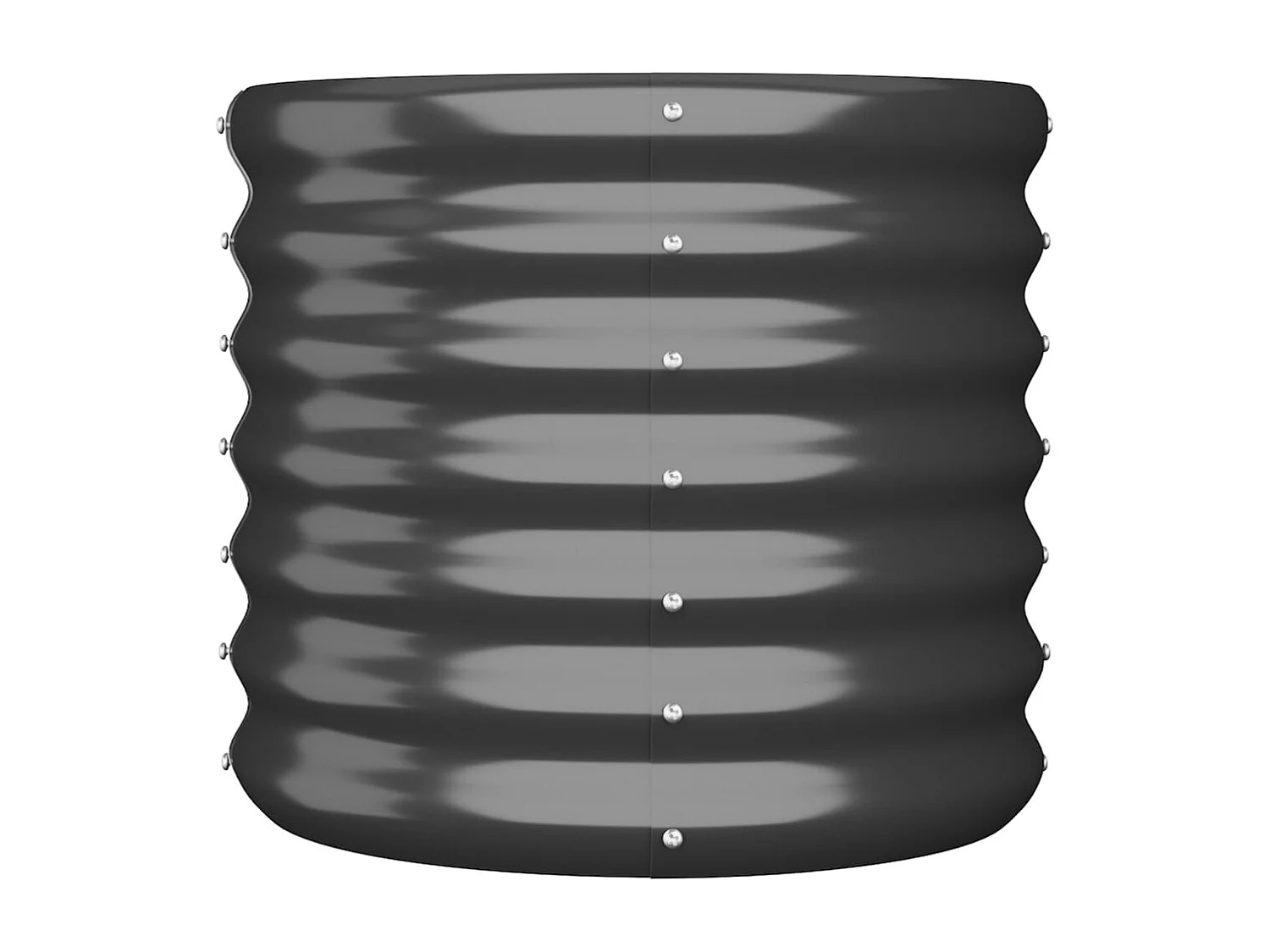 Jardinière Acier enduit de poudre 40x40x36 cm Anthracite