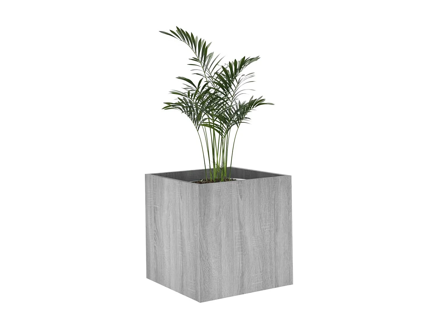 Jardinière Sonoma gris 40x40x40 cm Bois d'ingénierie