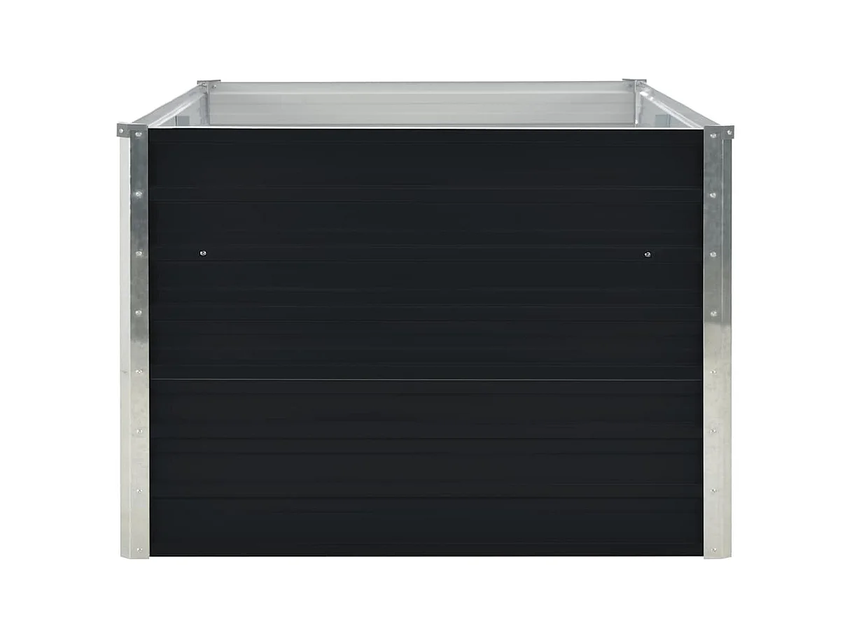 Jardinière 160 x 80 x 45 cm Acier galvanisé Anthracite