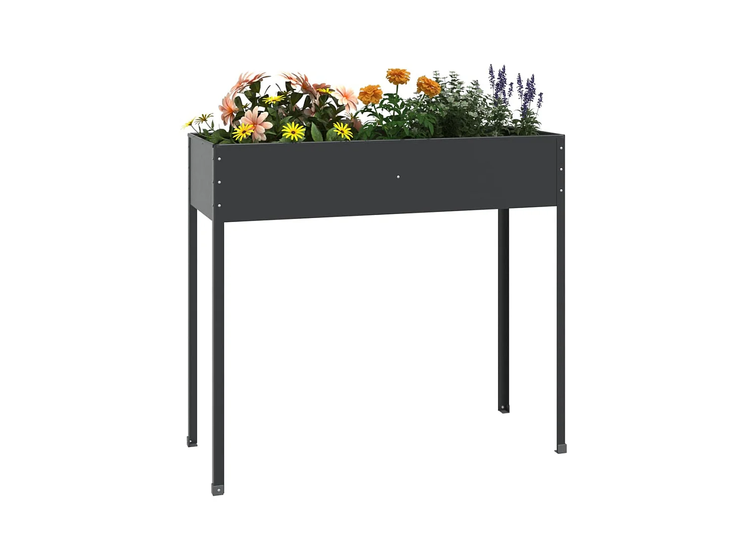 Jardinière Anthracite 100,5x40,5x90 cm Acier galvanisé