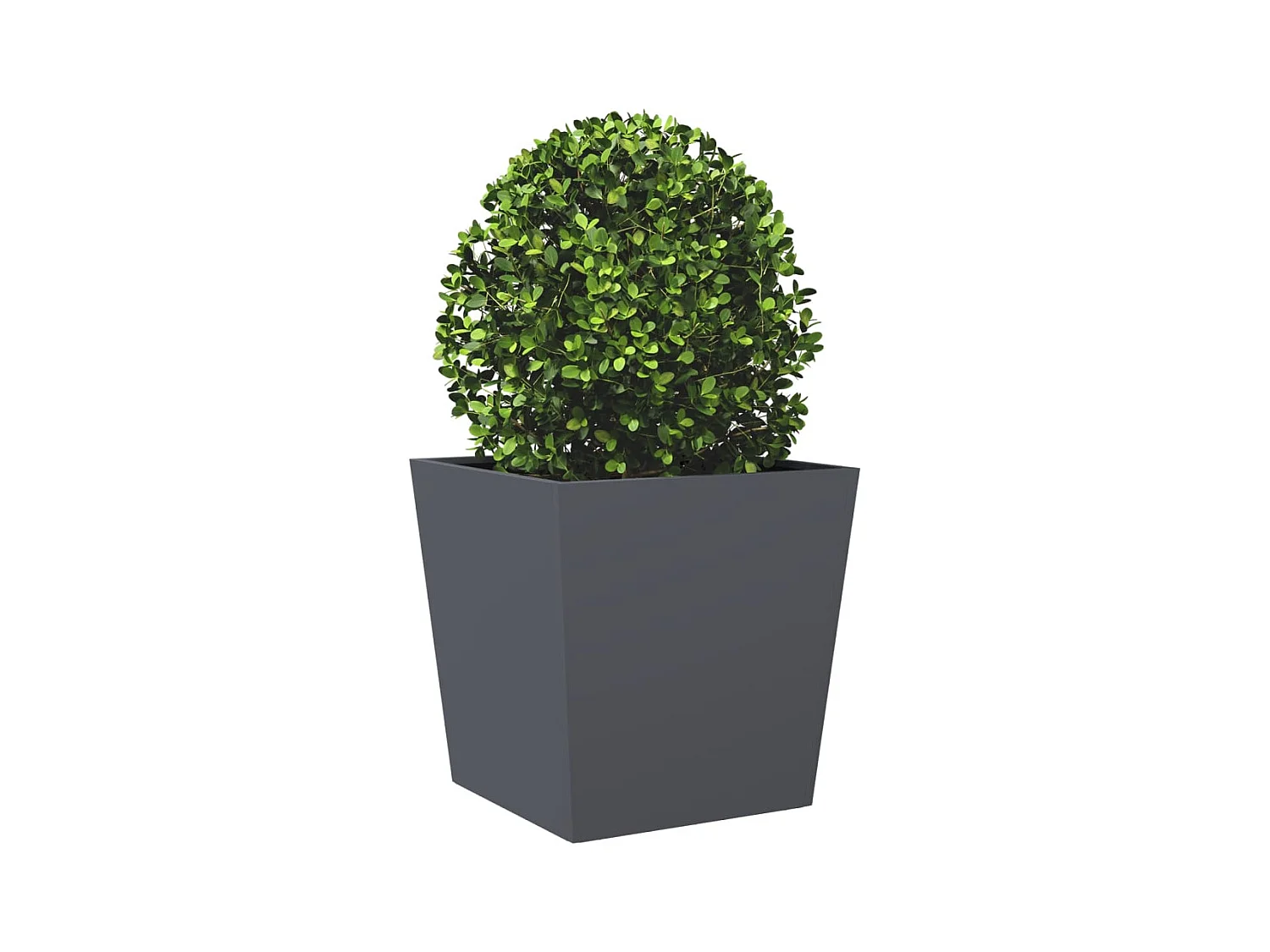 Pflanzkübel 2 Stück Anthrazit 50x50x50 cm Stahl