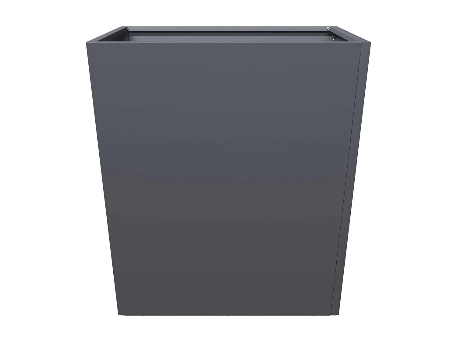 Fioriere 2 pz antracite 50x50x50 cm acciaio