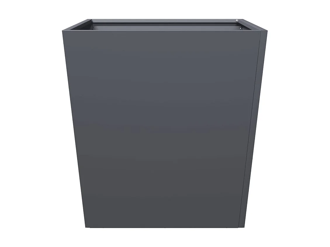 Fioriere 2 pz antracite 50x50x50 cm acciaio