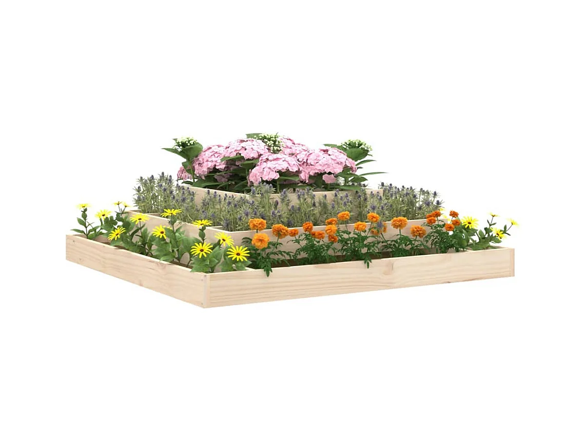 Jardinière 110x110x27 cm Bois massif de pin