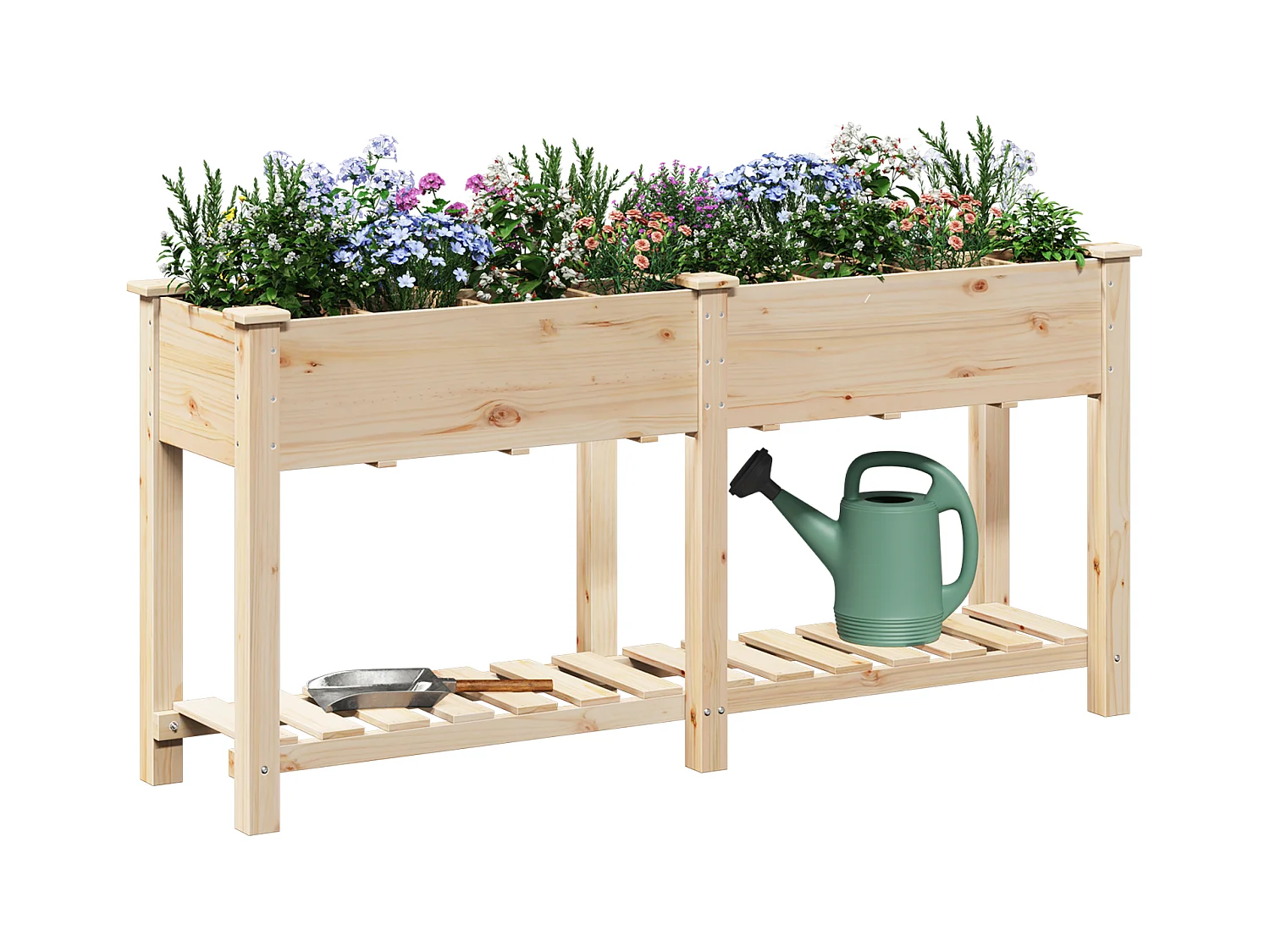 Jardinière avec Grilles 161x43x76 cm Bois Massif de Sapin