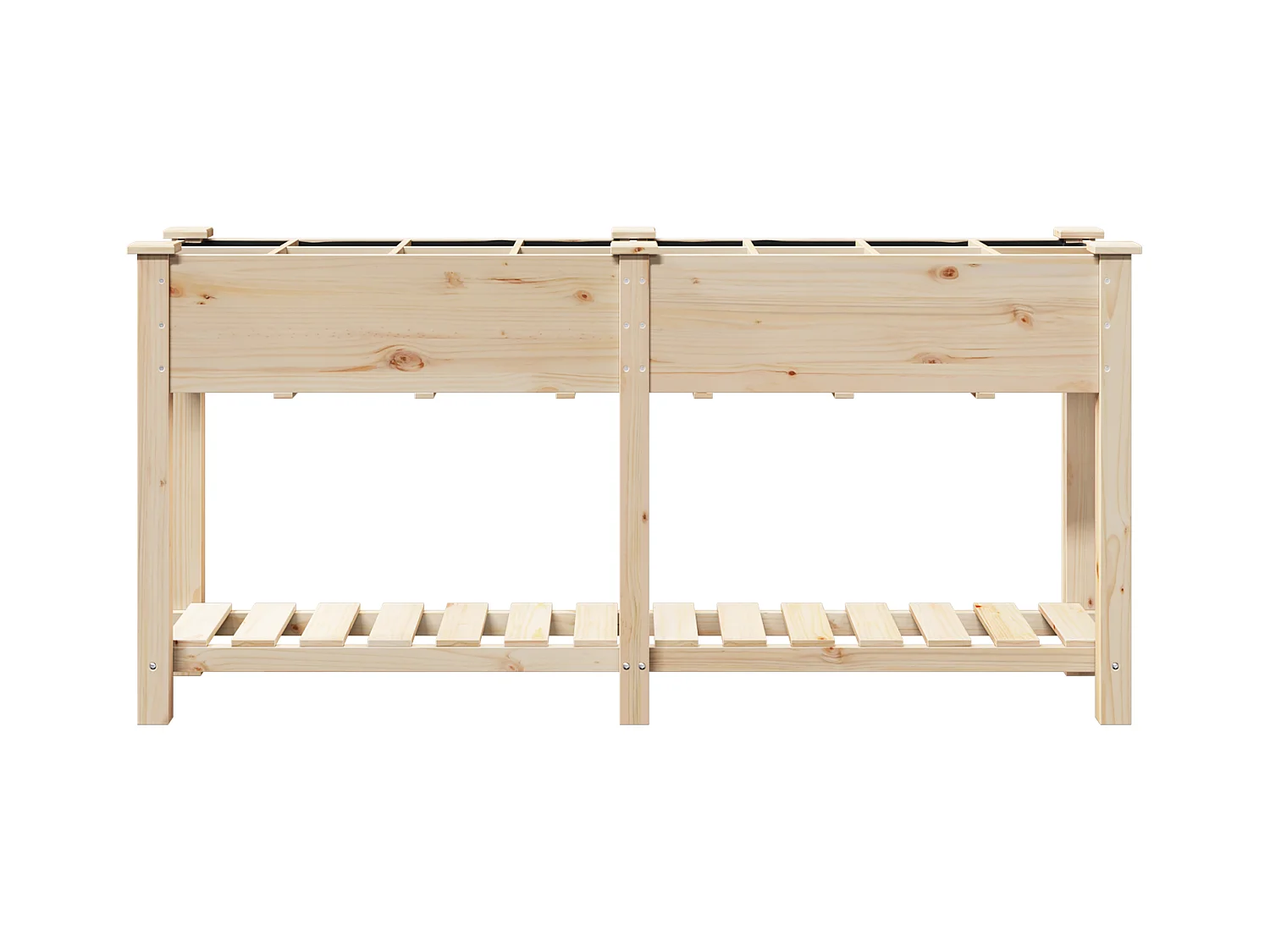 Jardinière avec Grilles 161x43x76 cm Bois Massif de Sapin