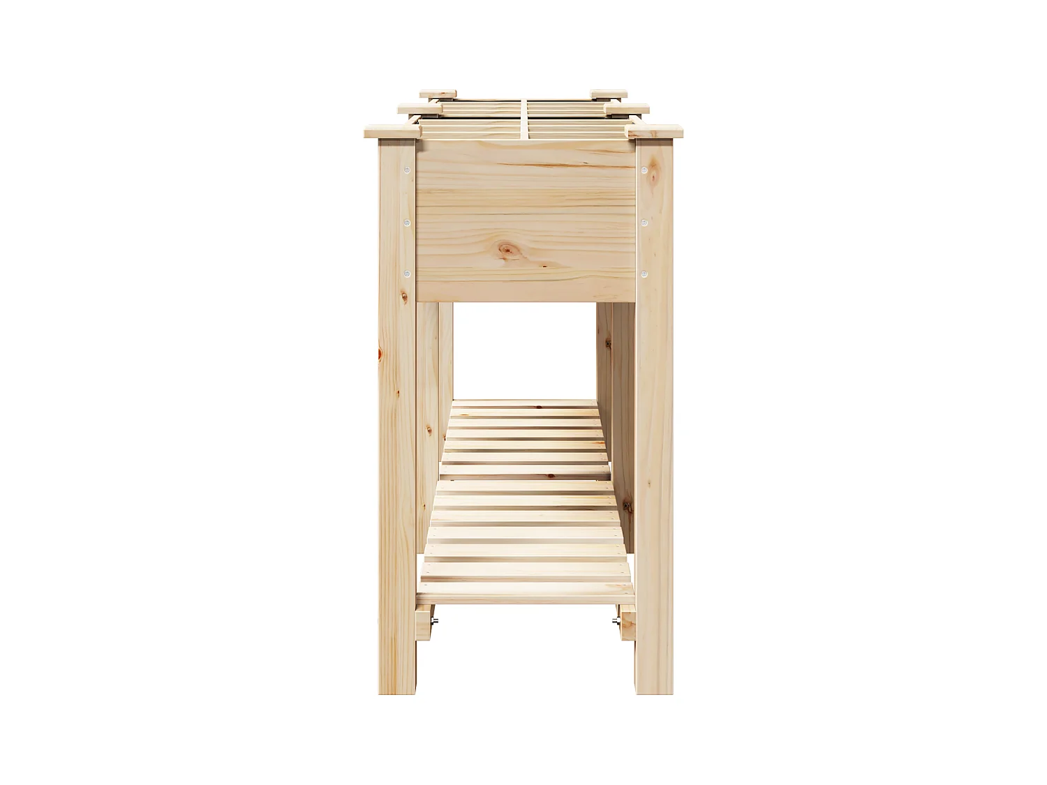 Jardinière avec Grilles 161x43x76 cm Bois Massif de Sapin