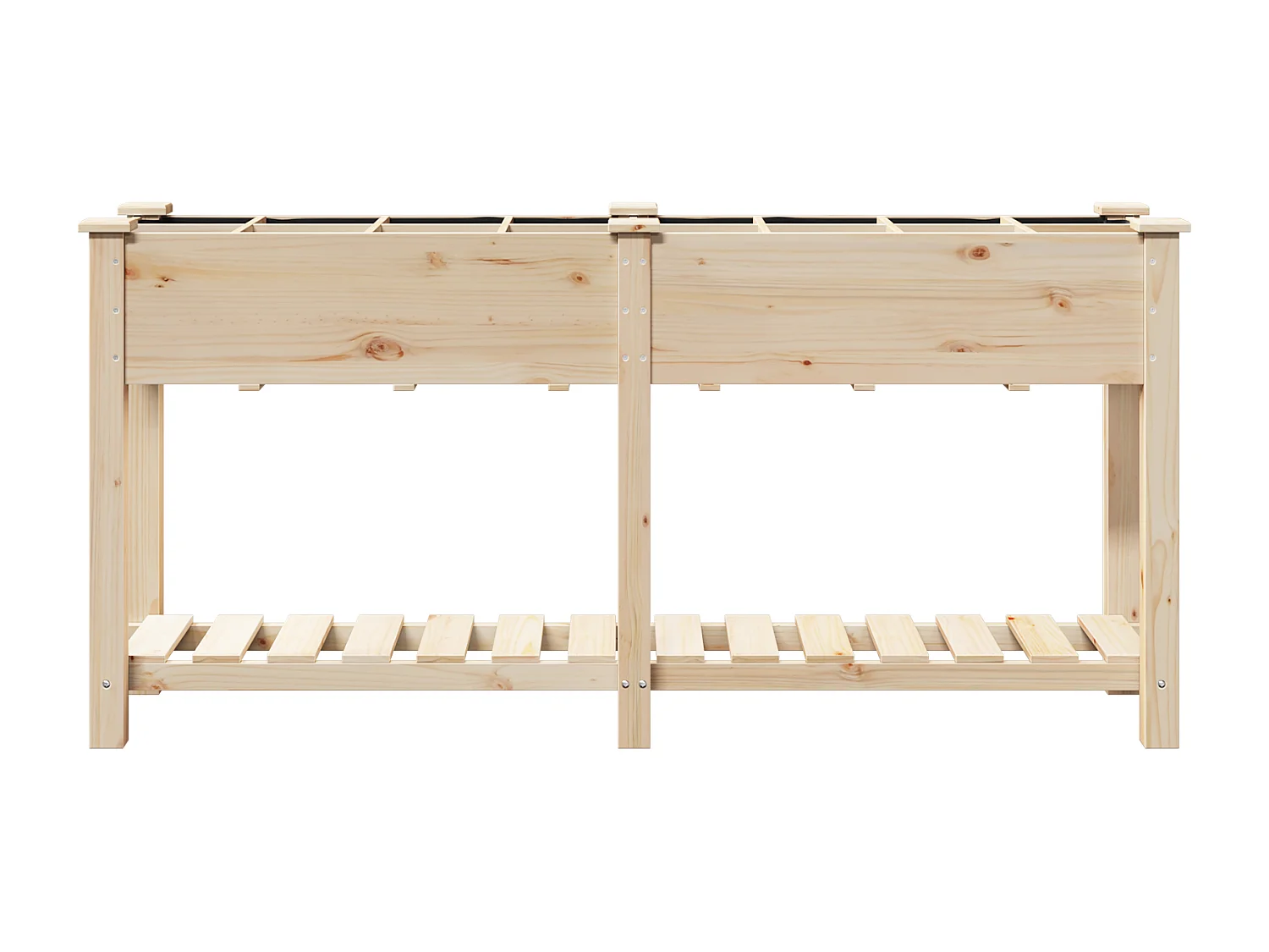 Jardinière avec Grilles 161x43x76 cm Bois Massif de Sapin