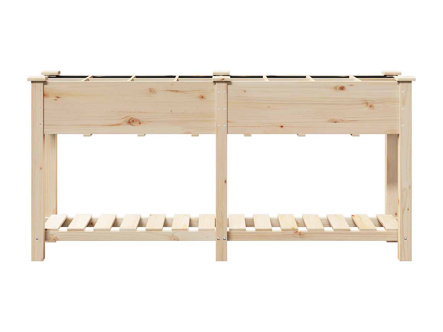 Jardinière avec Grilles 161x43x76 cm Bois Massif de Sapin