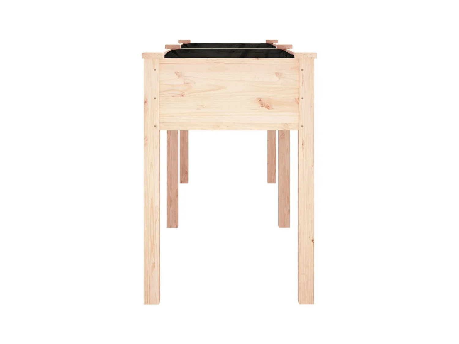 Jardinière avec doublure 203x53x76 cm bois massif de sapin