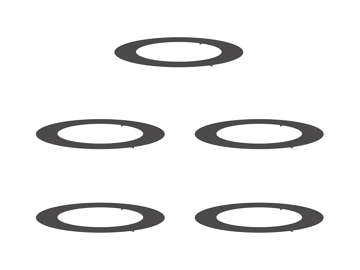 Ensemble de Jardinières en Plastique Noir Plastique