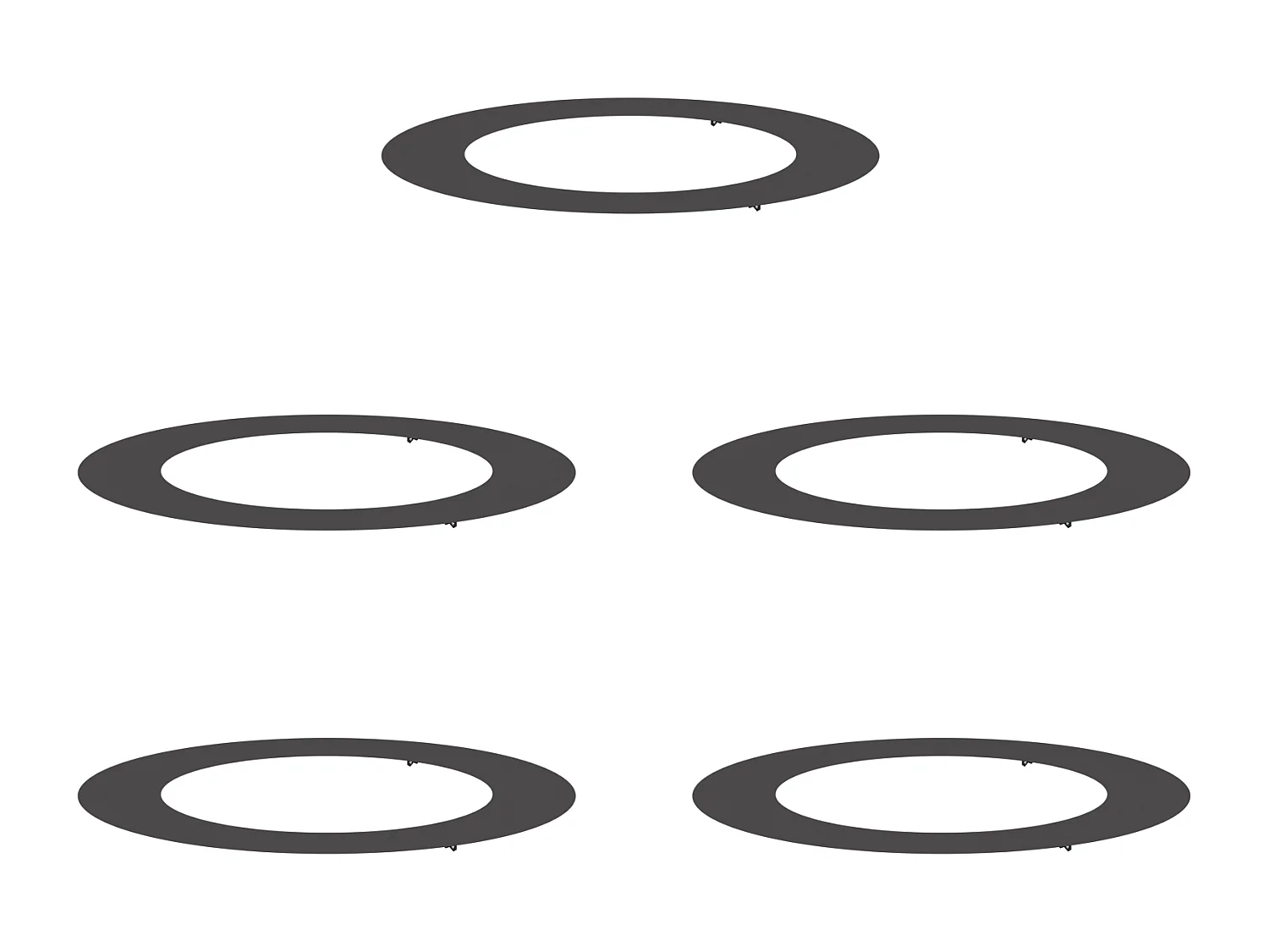 Ensemble de Jardinières en Plastique Noir Plastique