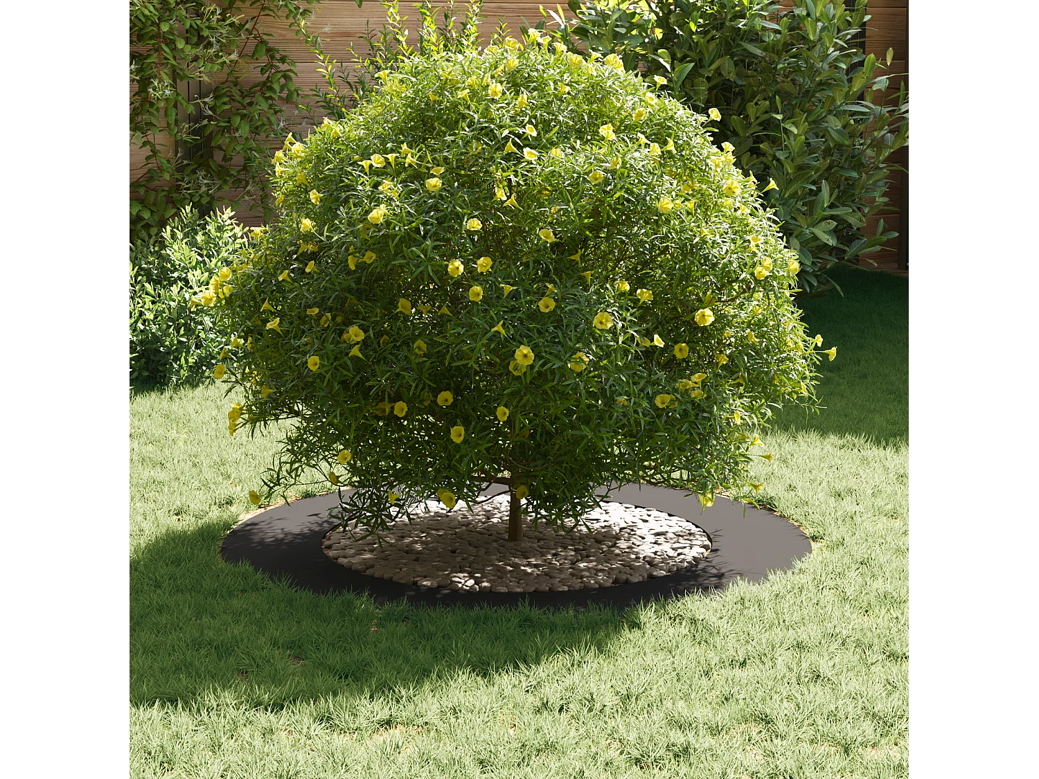 Ensemble de Jardinières en Plastique Noir Plastique