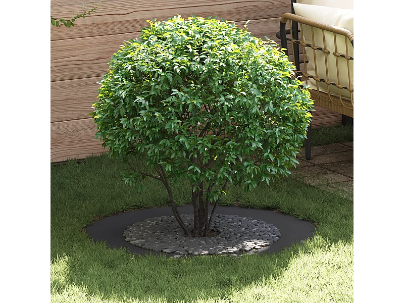 Ensemble de Jardinières en Plastique Noir Plastique