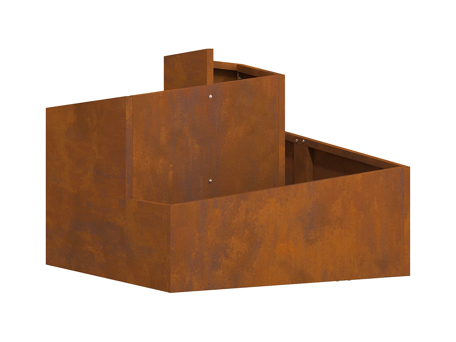 Pots & Jardinières Acier Corten Moyen Durable Pot en métal