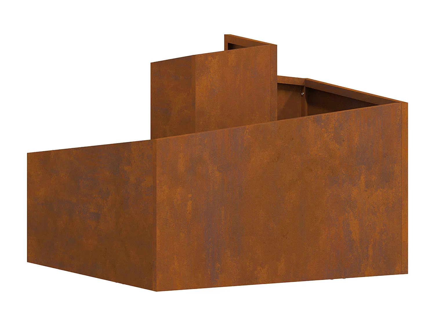 Pots & Jardinières Acier Corten Moyen Durable Pot en métal