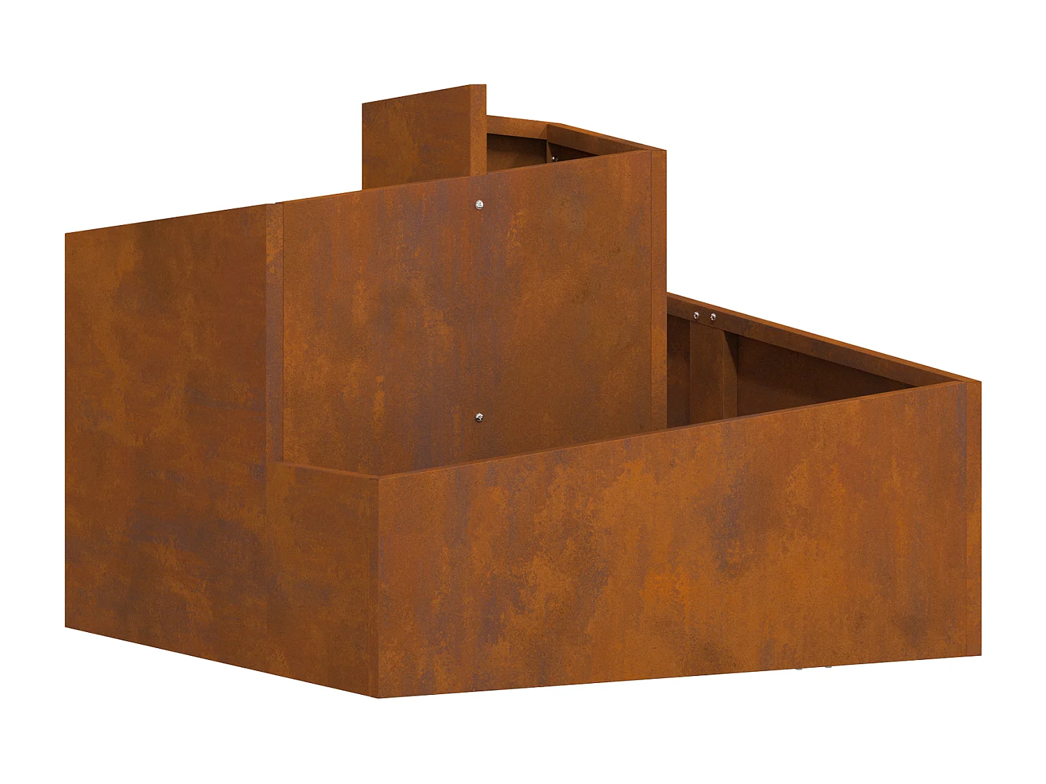 Pots & Jardinières Acier Corten Moyen Durable Pot en métal