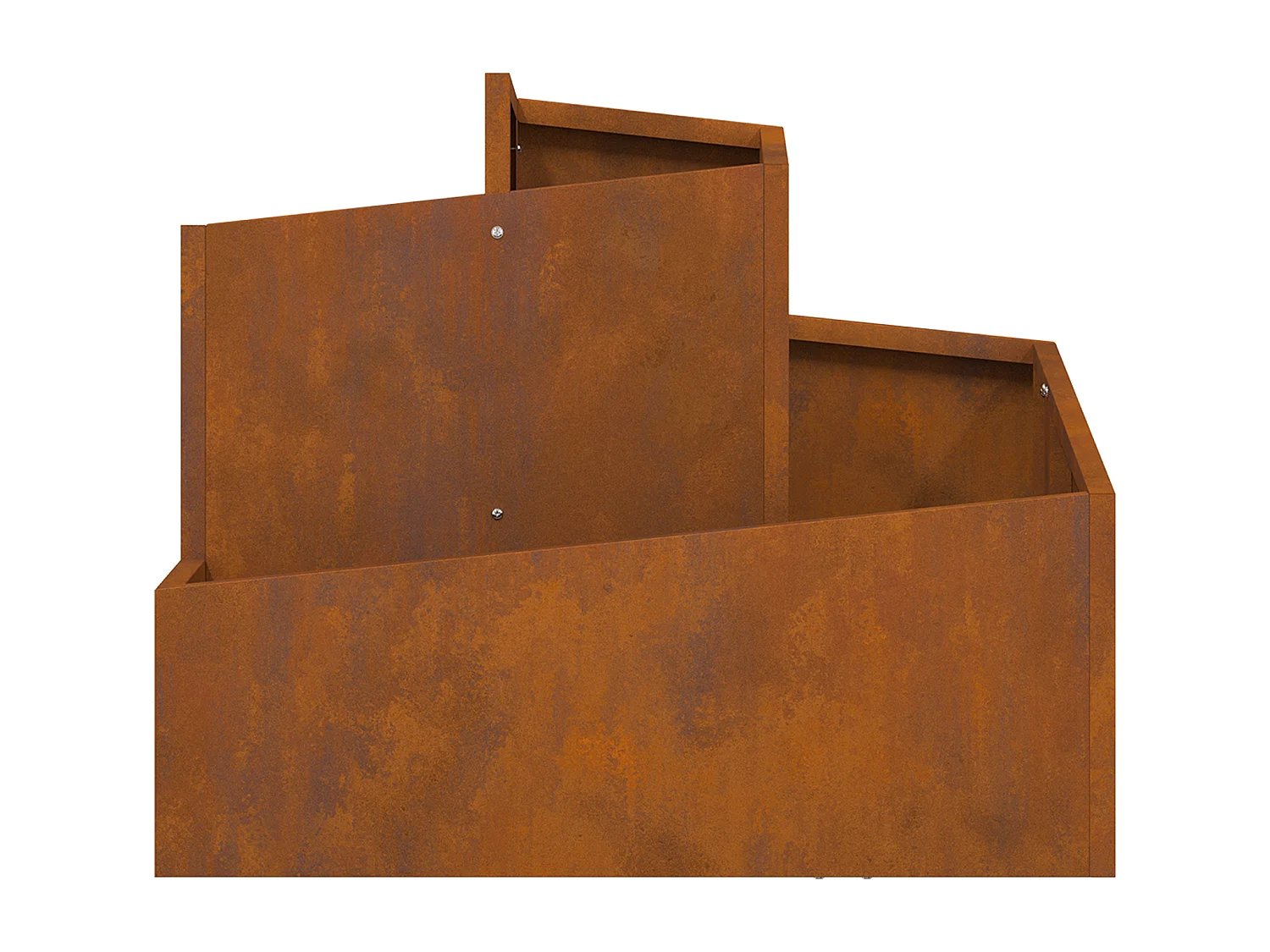 Pots & Jardinières Acier Corten Moyen Durable Pot en métal