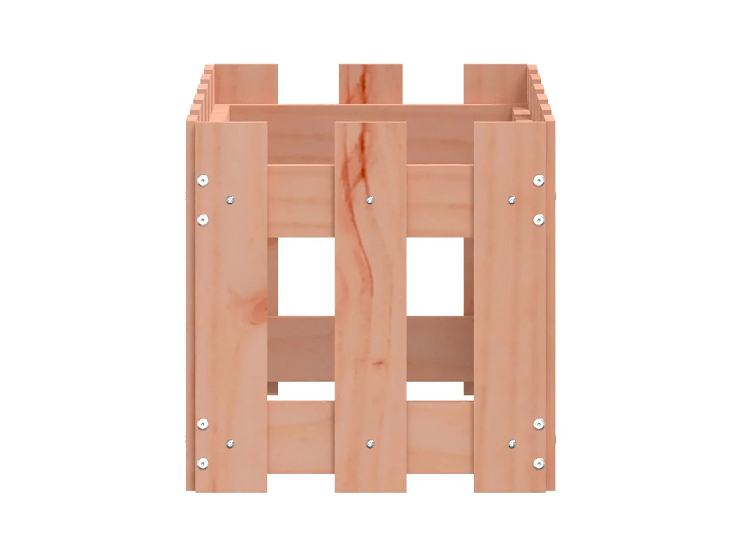 Plantenbak met schuttingmotief 60x30x30 cm massief Douglasspar