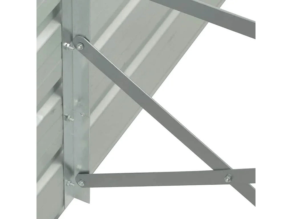 Jardinière 320x40x77 cm Acier galvanisé Marron