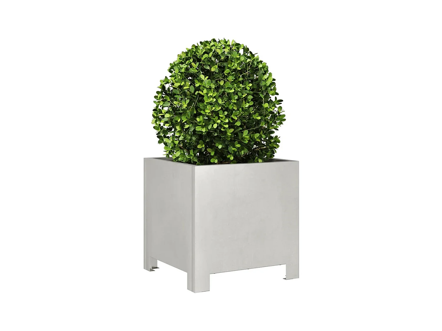 Jardinières 2 pcs 30x30x30 cm acier inoxydable