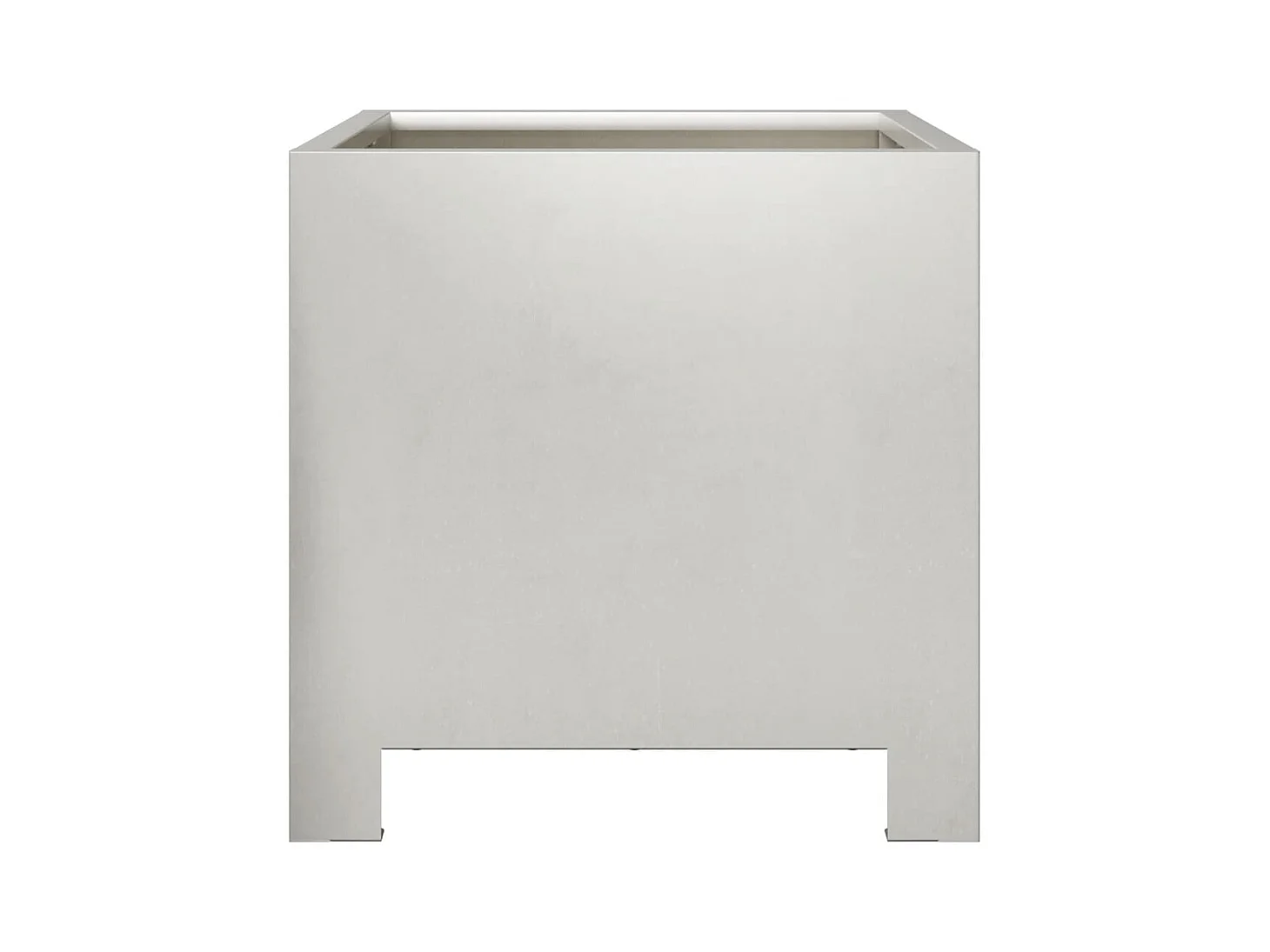 Jardinières 2 pcs 30x30x30 cm acier inoxydable