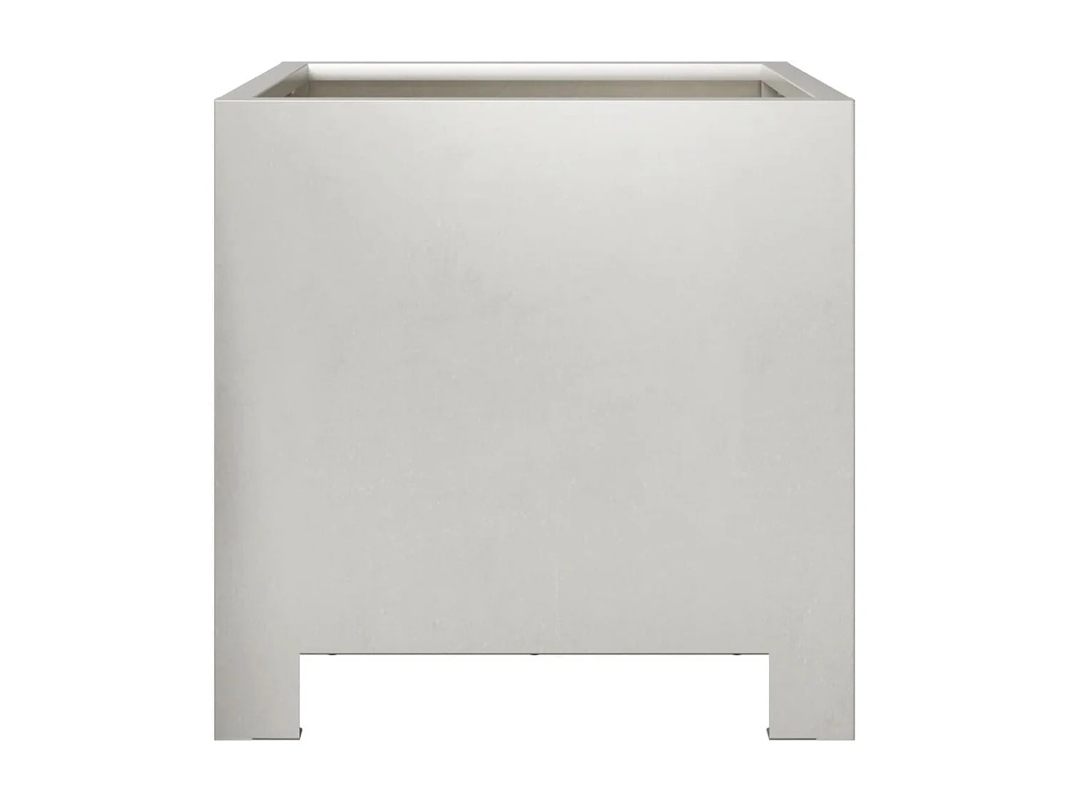 Jardinières 2 pcs 30x30x30 cm acier inoxydable