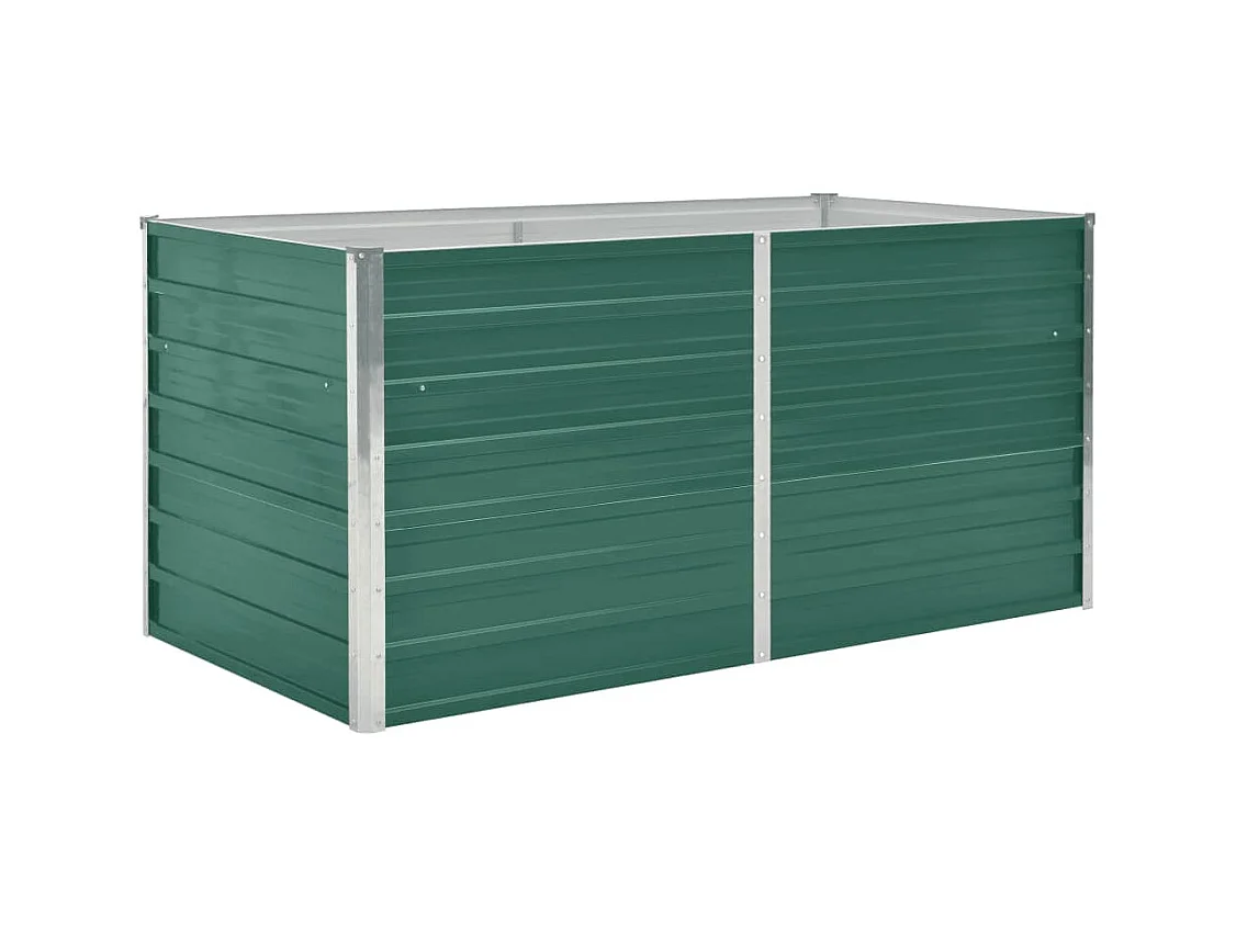 Jardinière 160 x 80 x 77 cm Acier galvanisé Vert