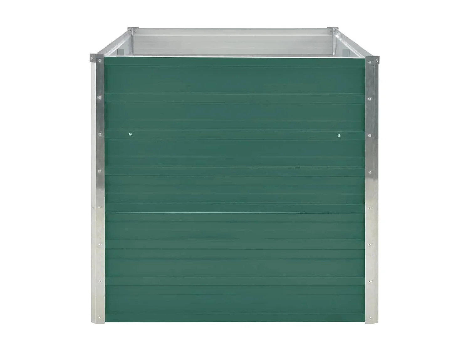 Jardinière 160 x 80 x 77 cm Acier galvanisé Vert