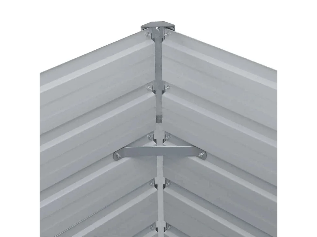 Jardinière 160 x 80 x 77 cm Acier galvanisé Vert