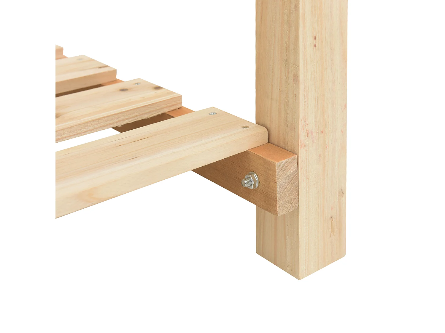 Jardinière avec étagère 161x43x76 cm en bois massif de sapin