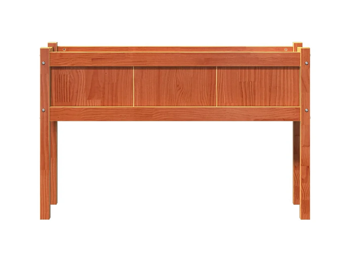 Jardineras con pies y patas 110x31x70 cm madera maciza de pino