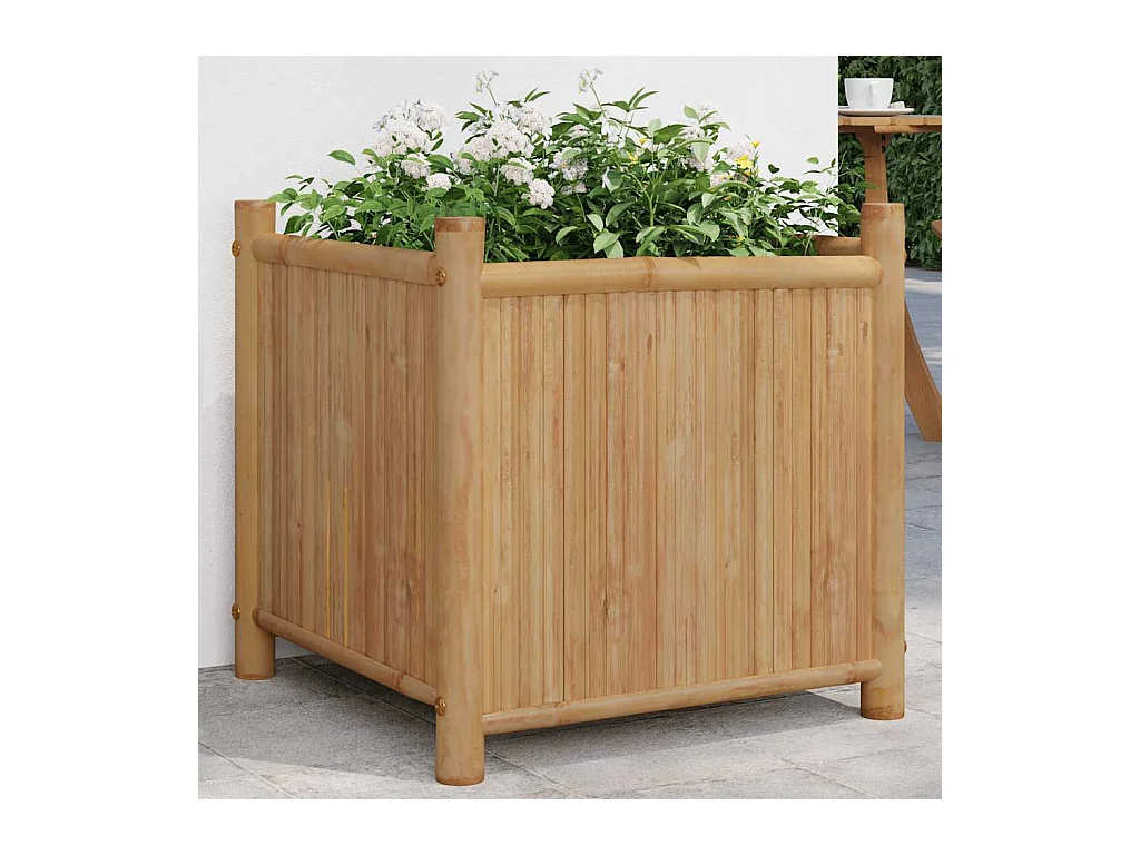 Fioriera in bambù 50x50x50 cm