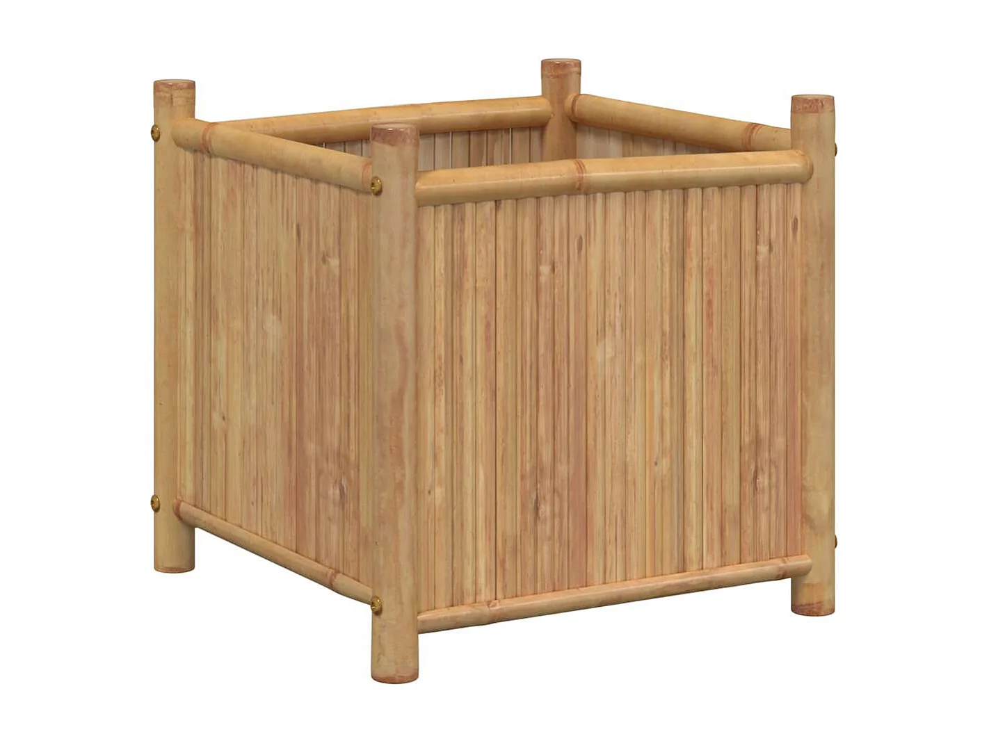 Jardinière 50x50x50 cm bambou