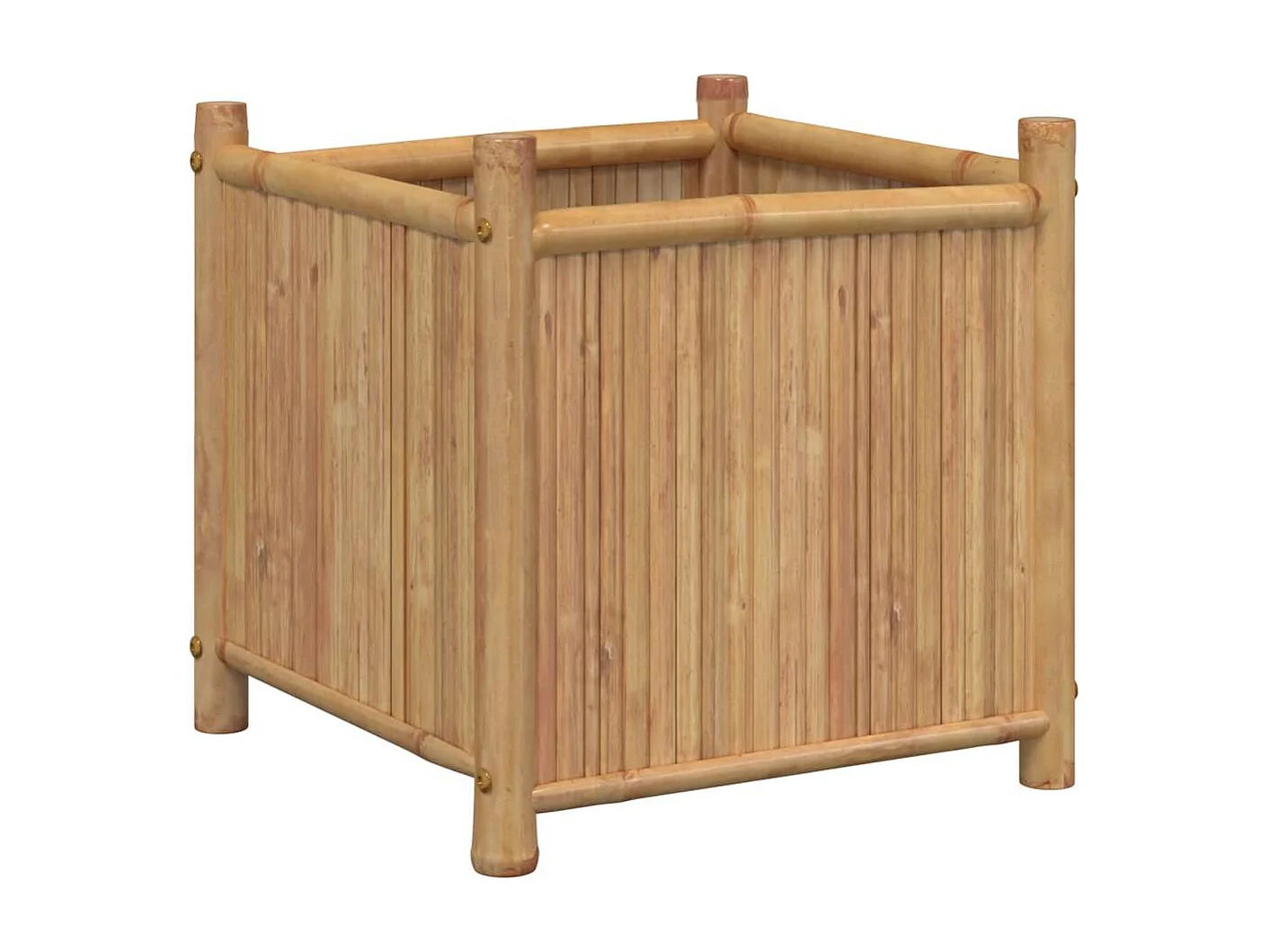 Jardinière 50x50x50 cm bambou