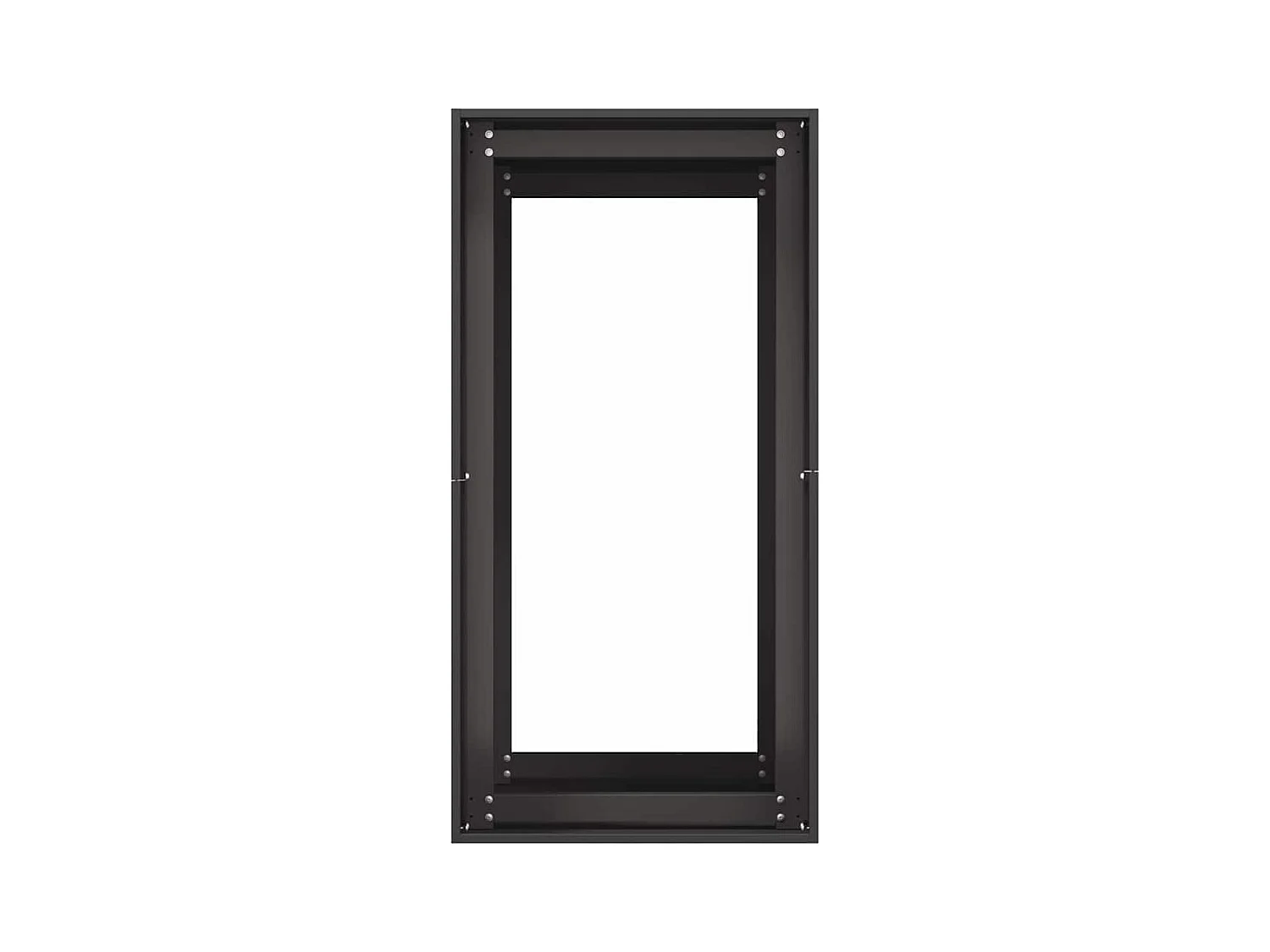 Jardinière noir 40x80x80 cm acier