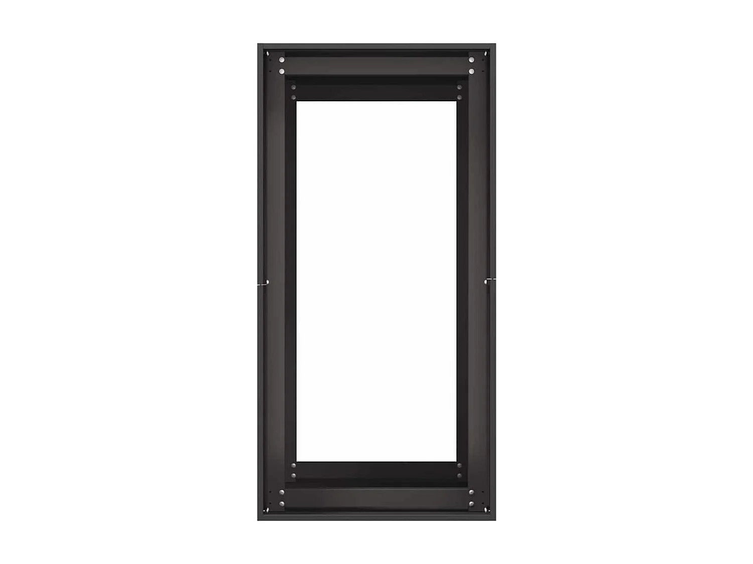 Jardinière noir 40x80x80 cm acier