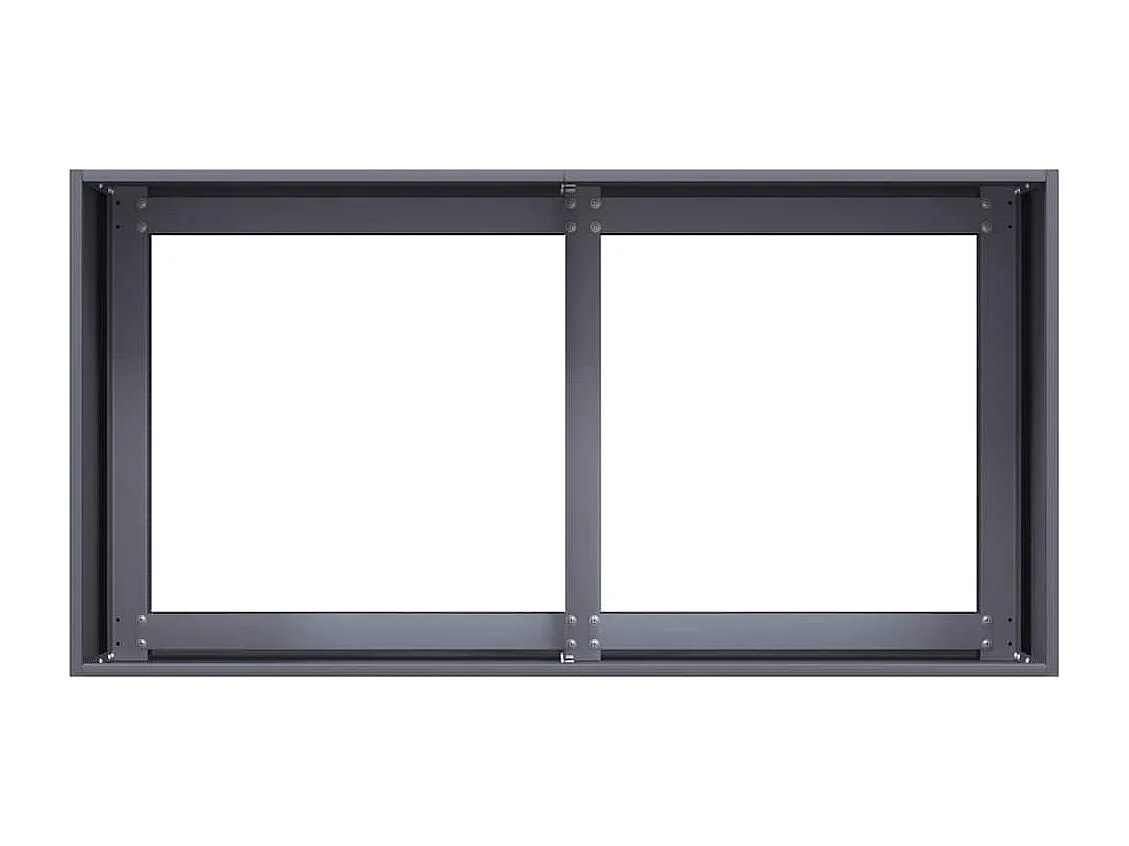 Jardinière anthracite 80x40x40 cm acier laminé à froid