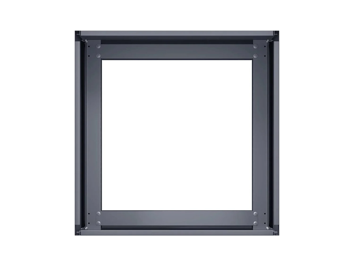 Jardinière anthracite 40x40x30 cm acier