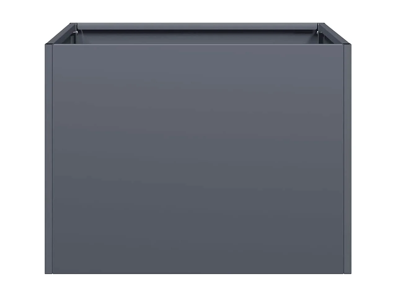 Jardinière anthracite 40x40x30 cm acier