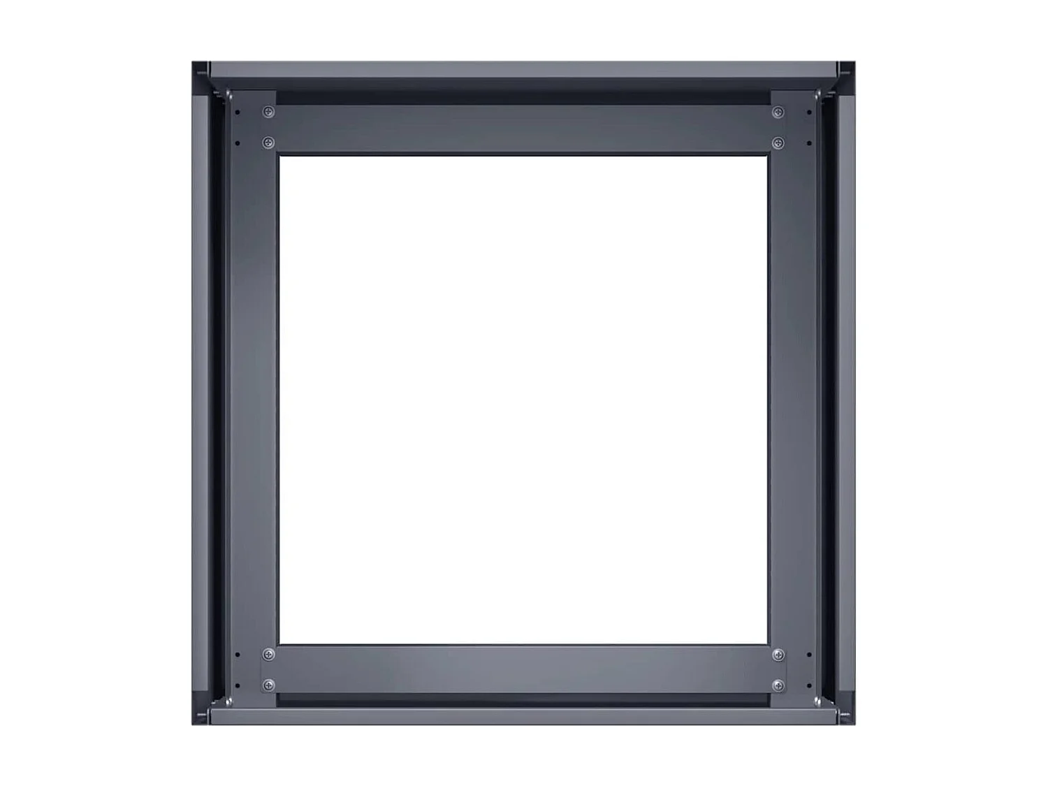 Jardinière anthracite 40x40x30 cm acier