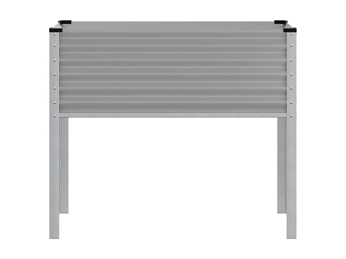 Jardinière gris 100x41x90 cm acier